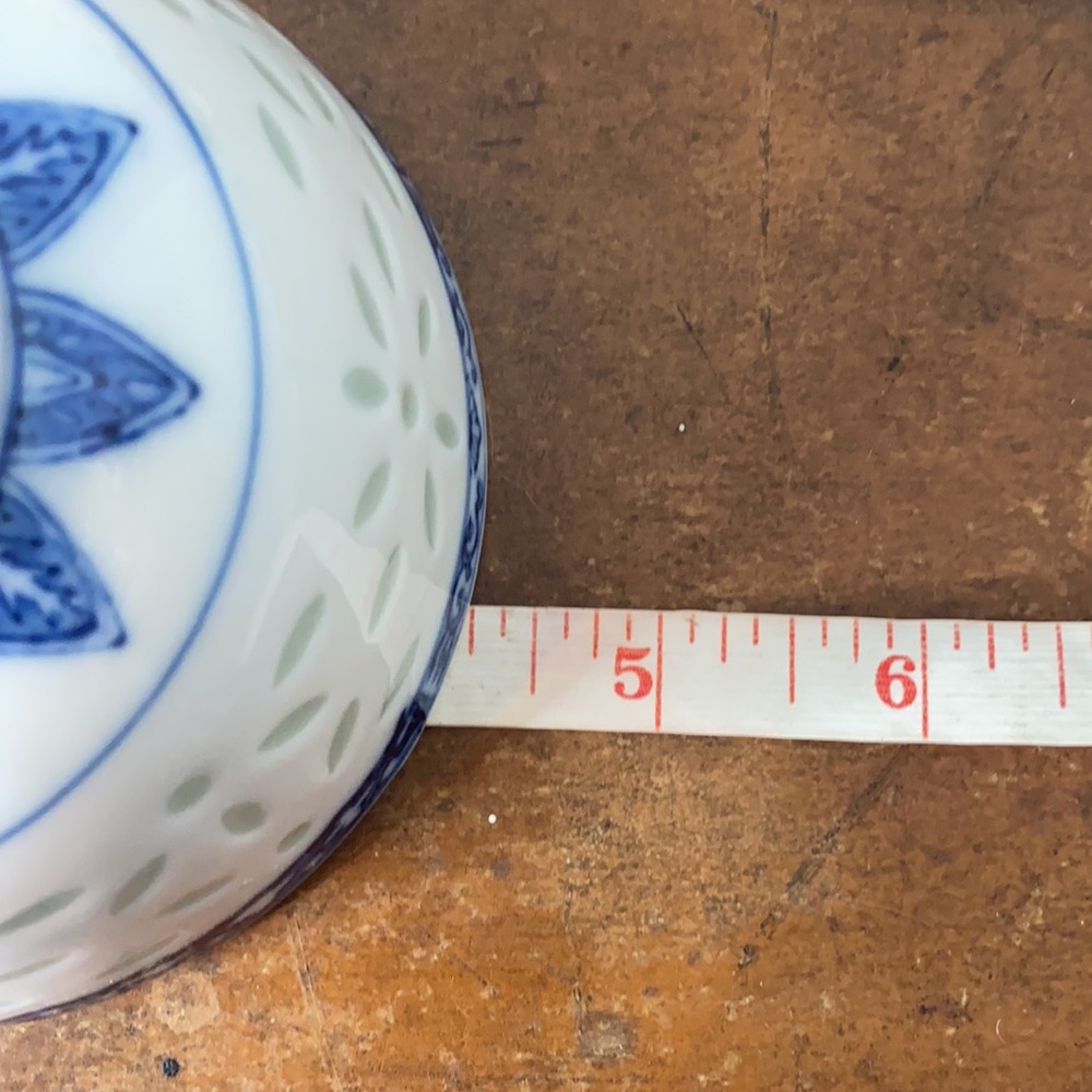 White Porcelain With Blue Design Bowls/2 - Picture 6 of 6
